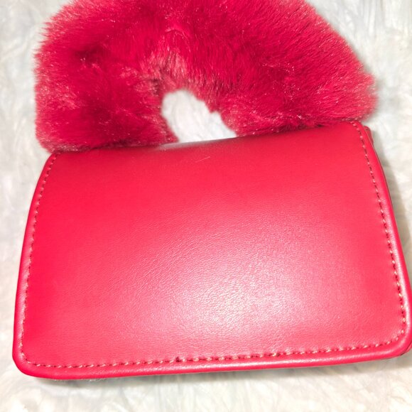 NY Bling Mini Purse and Fur Handle - Picture 2 of 3